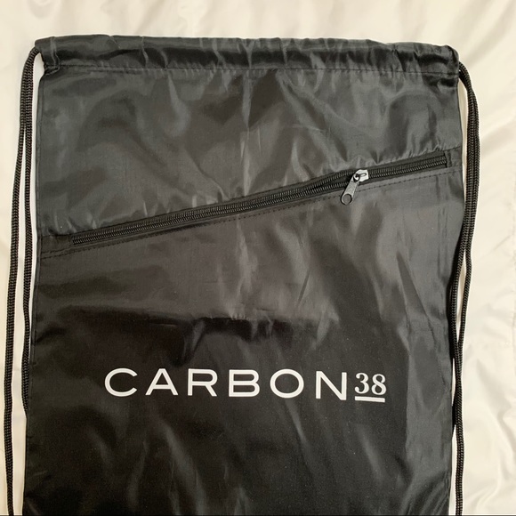 Carbon 38 black drawstring gym bag - Picture 4 of 5